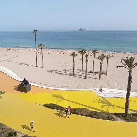 Apartamento Acapulco Luxe Piso 3 En 1A Linea Playa Poniente Benidorm Top Vistas Al Mar Espectaculares Y De Luxe Con Acceso A Piscina Y Garaje Privado Exterior photo